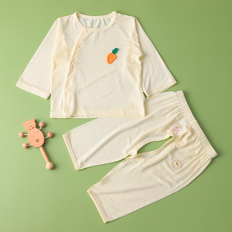 つなぎ かわいい カジュアル 着やすい ベビー　服　赤ちゃん 新生児 夏 薄手 スプリット スーツ クール シルク モ 612ヶ月 ダル ベビー エアコン 防蚊 服