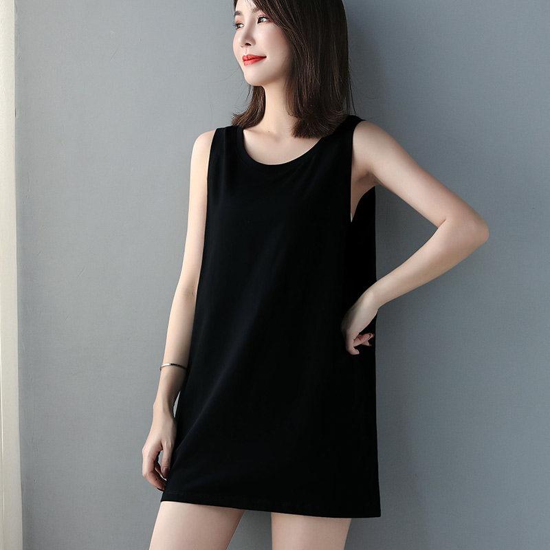 綿 コットン 春夏 ベーシック タンクトップ　レディース　ノースリーブ 夏用 レディース ロング ノースリーブベスト 大きいサイズ 綿 インナーウェア 裾 お 尻 カーテン オンライン 商品