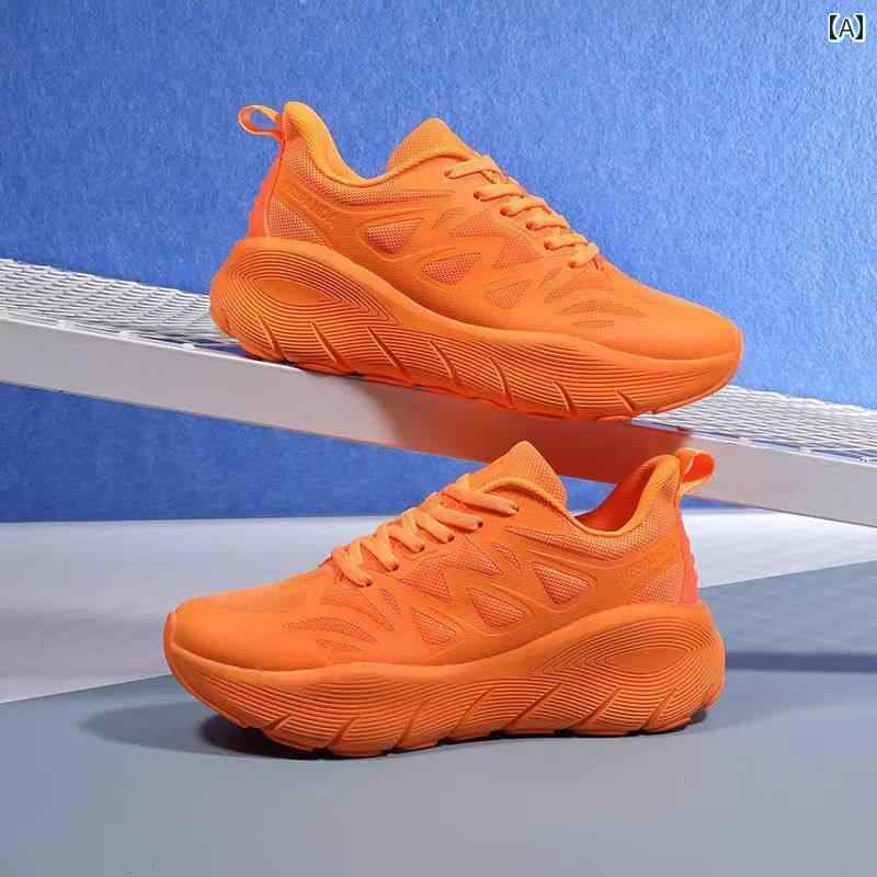 ランニング シューズ 靴 メンズ レディースの プロの ランニング シューズ 春夏 ソフト ソール 軽量 衝撃 吸収 メッシュ 通気性 滑り止め マラソン スポーツ