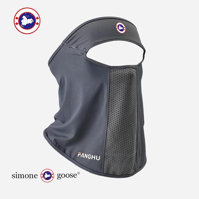 防止 顔 ガード 防護マスク フェイスガード　防護　眼鏡 SIMONE GOOSE Big Goose Fengshang 薄型 通気性 サンシェード 冷感 日焼け防止 マスク メガネ 付き フェイス キニ｜バランスケア　店