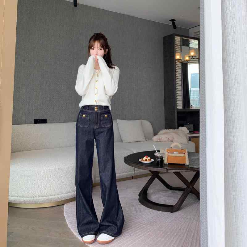 美脚 美尻 心地好い オシャレ ボトムス レディース か細い CHICYOU ジーンズ ゴールド 名取り草 ズボン下 百貨店 か細い 好ましい 青み 引っ切り無い 心地好い デニム