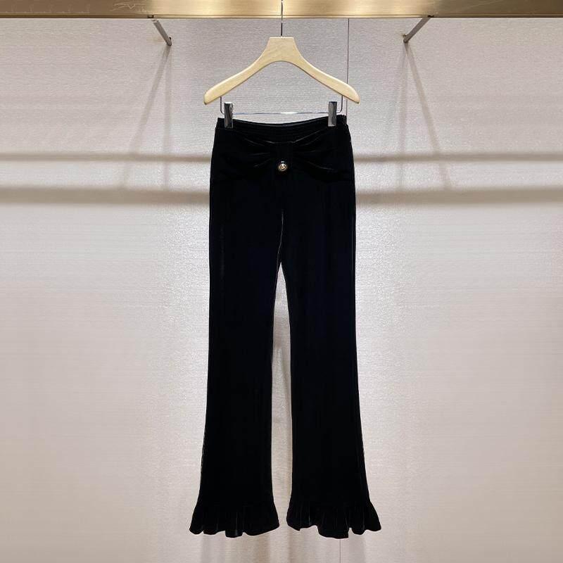美脚 美尻 心地好い 好いたらしいめ ボトムス レディース か細い 黒いこと 心地好い ズボン下 2025 春 伸縮性 酉の方角 太陽面爆発ズボン下 レトロ 天鵞絨 か細い相応う