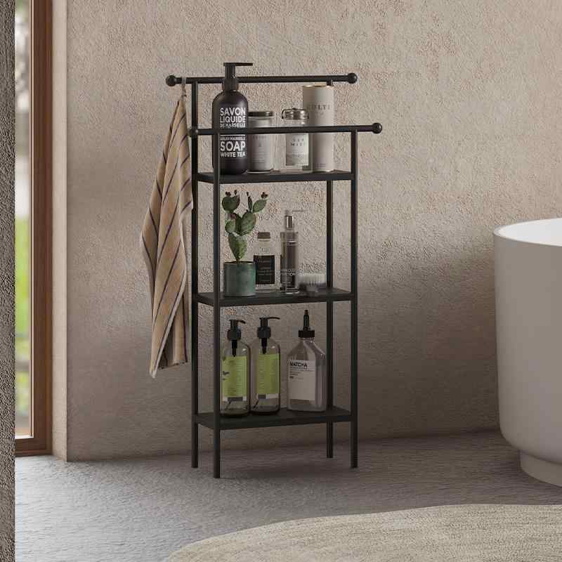 整理棚 吊り下げ 掛ける 引っ掛け インテリア　ラック　収納　フック Gude 家具 バス ルーム パンチ フリー 吊り下げ 式 タオル ラック フロア ライト 高級 トイレ 13,774円