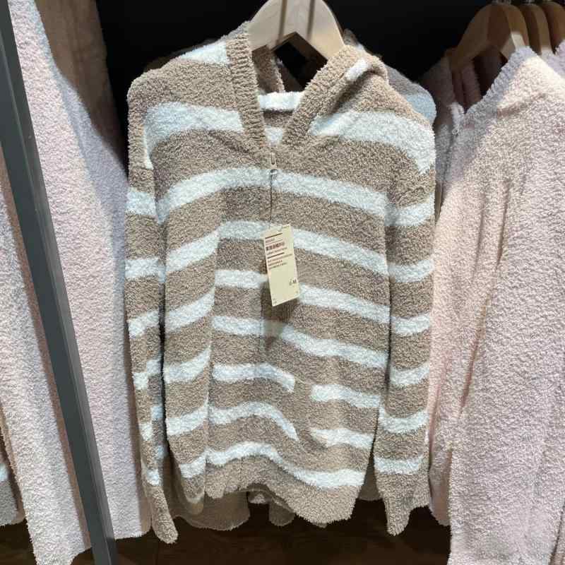 ストレッチ ビッグシルエット オーバーサイズ レディース パジャマ スウェット 上下 レディース新 スタイル MUJI ファーヤーン 暖房 ホームウェア 秋冬 フード付き カーディガン 暖かい な パジャマ セット