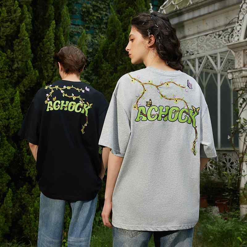 半袖ストリート カジュアル スポーティ 　Tシャツ　メンズ　おしゃれ 【 Achock ストア】 リトルデビル アメリカン ヒップ ホップ ファン ハーフスリーブ Tシャツ 半袖 カップル T｜バランスケア　店