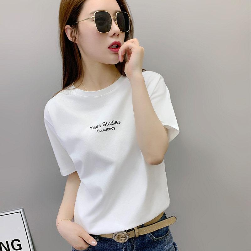 半袖ストリート カジュアル スポーティ Tシャツ レディース かわいい 駅 婦人服年 雑貨 潮 ゆったり 綿 白 t シャツ レディース 夏 半袖 イン Tシャツ|バランスケア 店