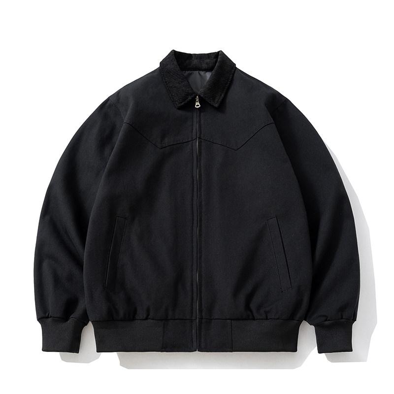 防寒 厚手 アウター 暖かい メンズ コーデ アウター メンズ ジャケット パーカ アウター メンズ ジャケット パーカ 春秋冬に メンズ レディースの アメリカ レトロ デトロイト ワークウェア ジャケット 厚手で ゆったり カジュアルの 野球