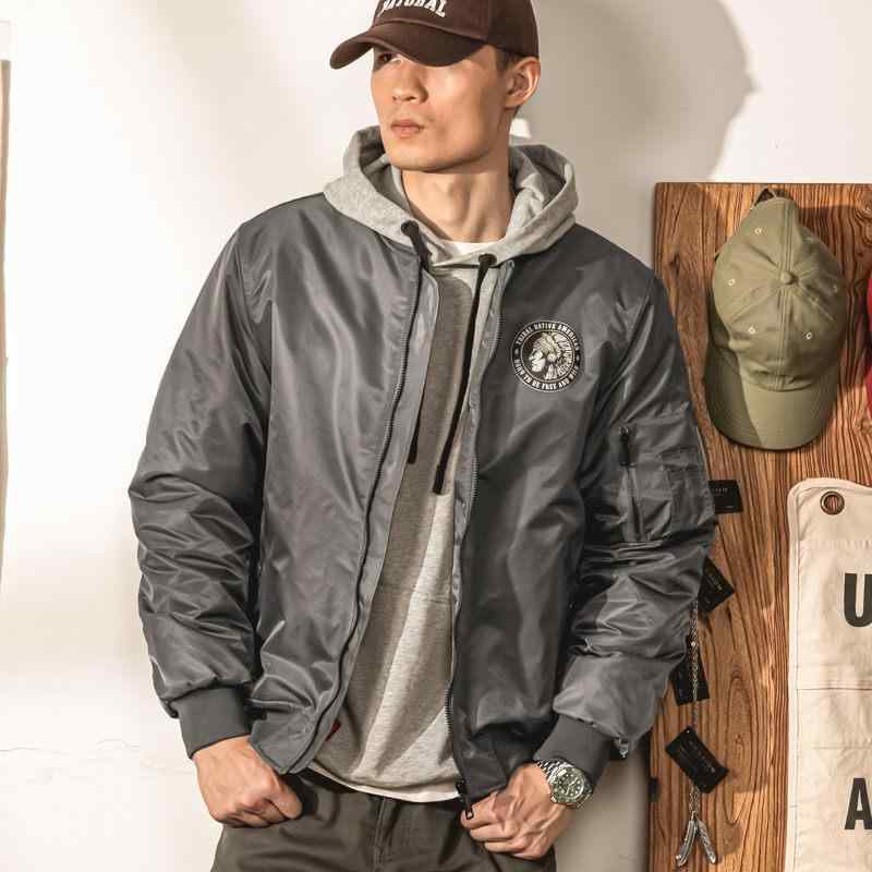 ビジネス カジュアル 薄手 厚手 暖かい おしゃれ メンズ ジャケット アウター メンズ MA 1 ボン バー ジャケット 春秋 コットン ウェア アメリカン レトロ 野球 ユニフォーム メンズ フライト スーツ