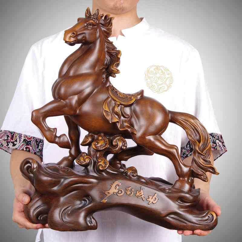 雑貨　装飾品　 成功を もたらす 中国 十二支 馬の 飾り 幸運の ギフト オフィスの デスクの 装飾 リビング ルームの ワイン キャビネットの