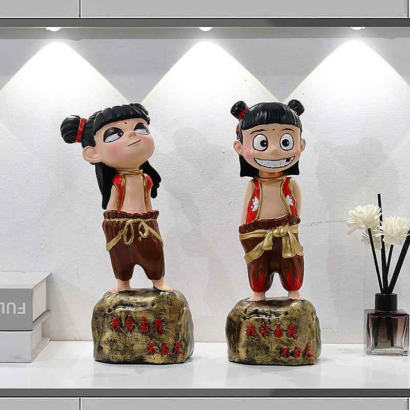 インテリア 置物 おしゃれ 和風 雑貨 装飾品 ・犠 ?: 悪魔の 少年が この世に やってくる 装飾品 デスク トップ リビング ルーム デコレーション おもちゃ フィギュア ポーチ 誕生日 新築 祝い ギフト