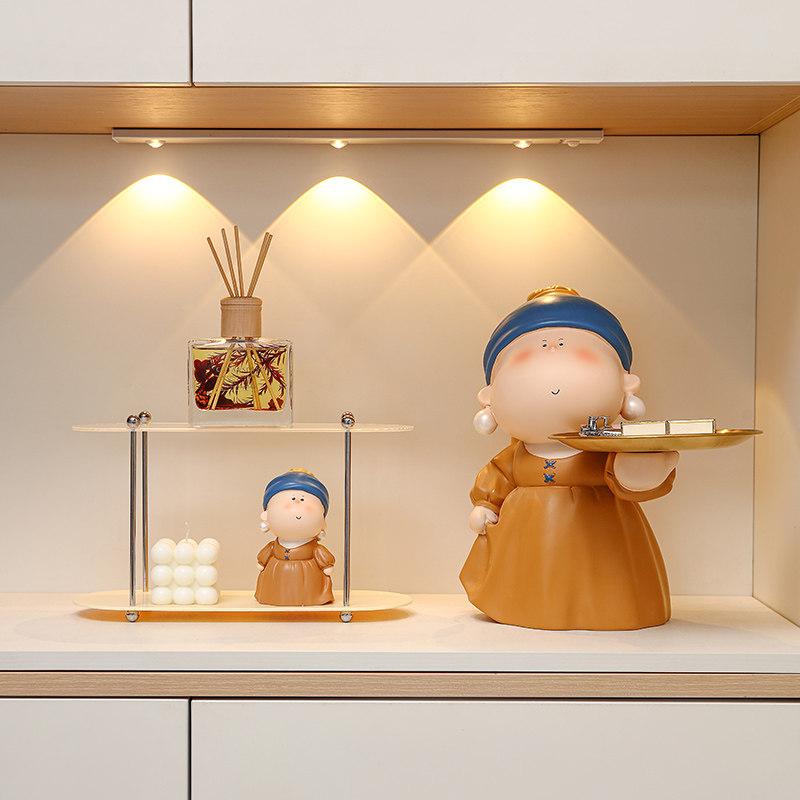 雑貨　装飾品　 大型 美術 館 アーティスト 玄関 鍵 収納 飾り トレイ リビング ルーム ワイン キャビネット 室内 装飾