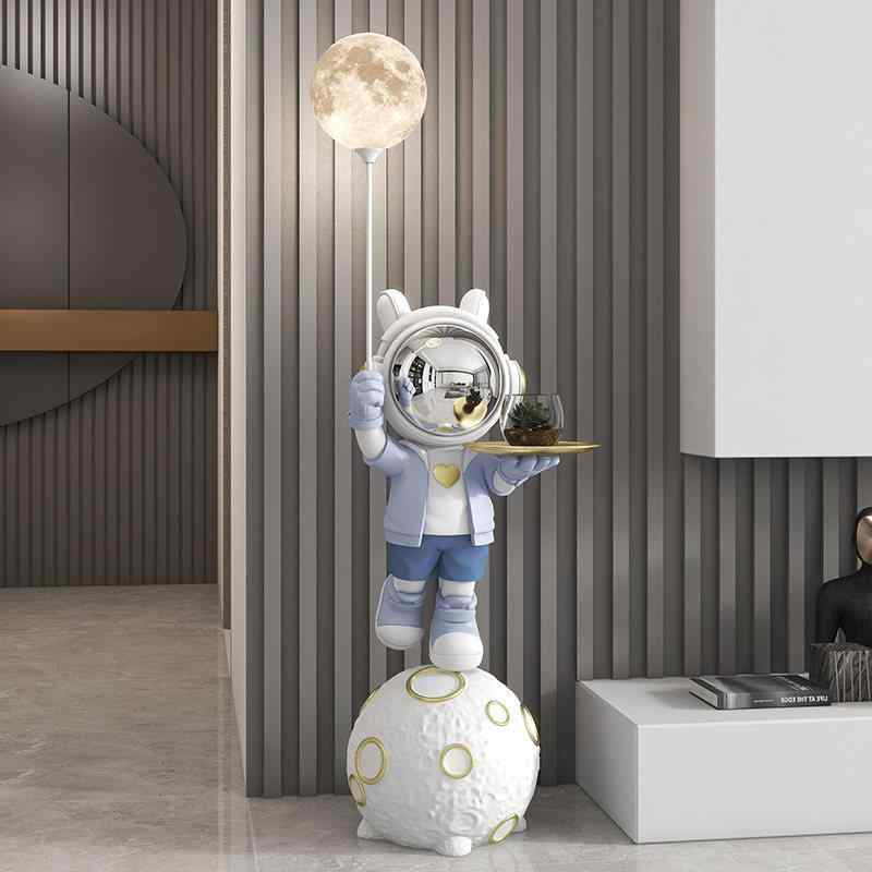 雑貨　装飾品　 宇宙 飛行 士の リビング ルームの 大きい 床 置き 装飾品 テ レビ キャビネット ソファーの 装飾 新築 祝い オープニング ギフト クラフト