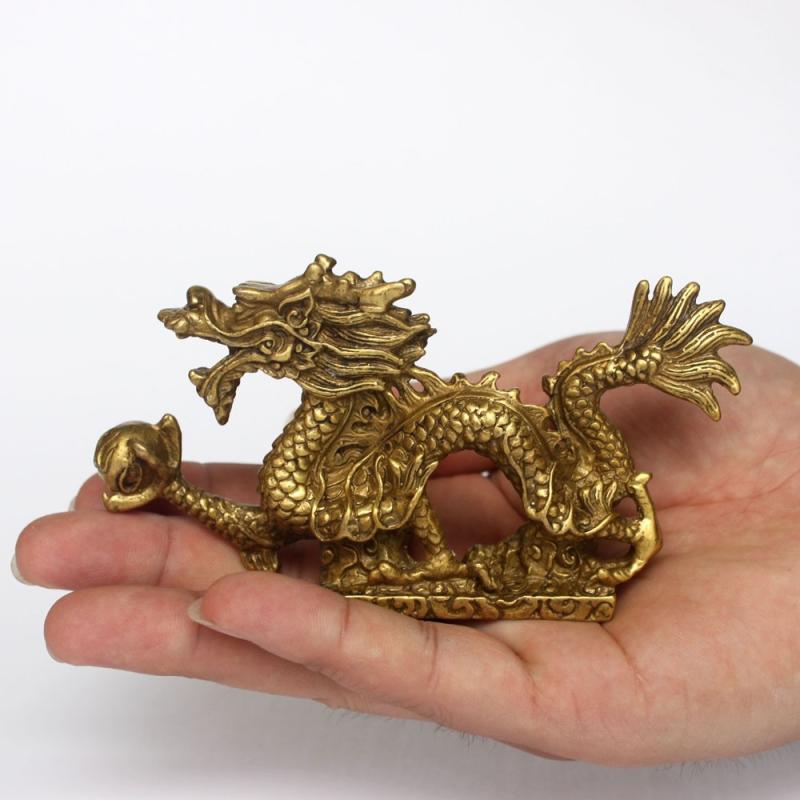 オブジェ 和風 雑貨 小物 　ホビー　雑貨　装飾品 真鍮 ドラゴン 装飾品 ホーム アクセサリー 銅 オフィス 装飾 干支｜バランスケア　店