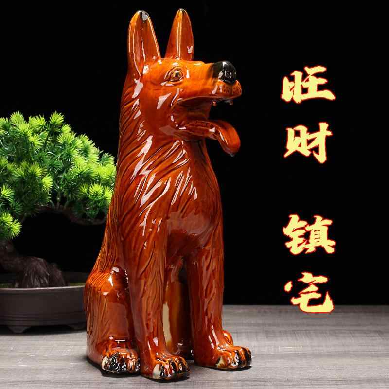 楽天市場】あ開運・魔除けに。 陶器製 狛犬・駒犬（小） 赤座布団付き