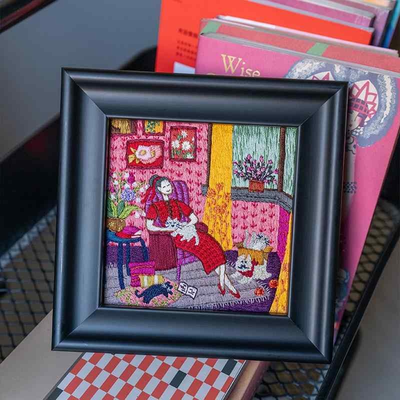 木製玩具 北欧雑貨 インテリア 置物 おもちゃ ホビー 蔡 王 お嬢さんの 余暇 刺繍 材料 パッケージ シーン フル ギフト