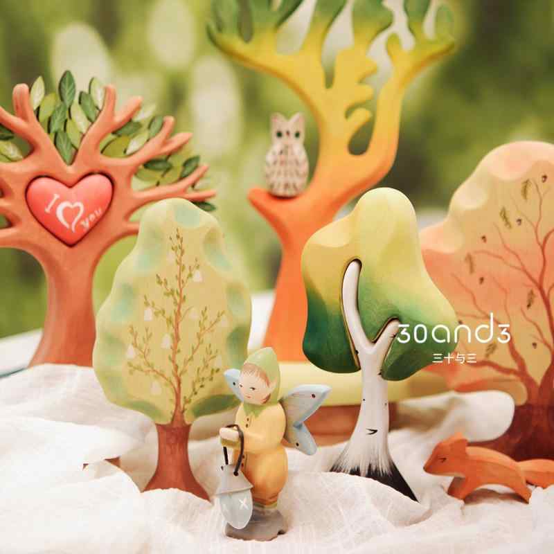 木製玩具 北欧雑貨 インテリア 置物 おもちゃ ホビー おもちゃ ホビー 子供の 誕生日 プレゼント の小さい 木の 森の 木彫りの 飾り 男の子と 女の子 家の おもちゃ 無垢材の エルフ