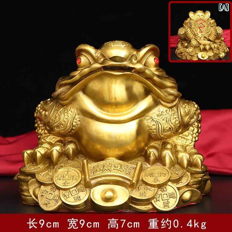 風水 飾りつけ 金管楽器製 三足 金蟾蜍 聚宝盆 開運 グッズ 室内装飾 身寄り用 リビング 執務室 かざり付ける 銅製 仕合わせ 科目 見せびらかす 風水科目