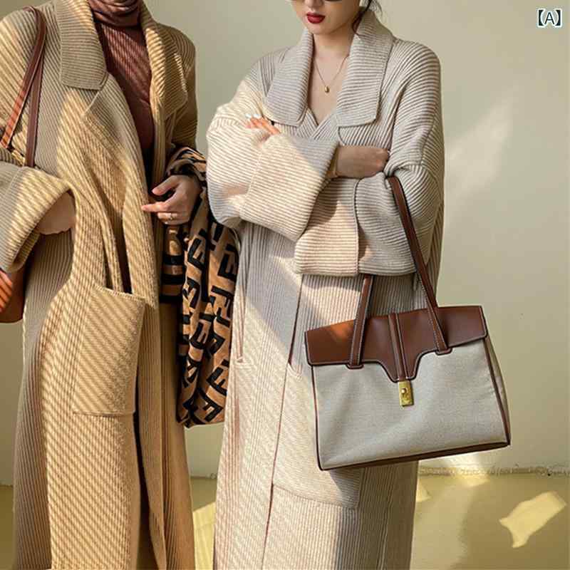 ロング カーディガン 厚手 ざっくり ニット ケーブル編み の 婦人服の 秋冬 復古の な 風の 長い タイプの セーターの 上着の レディース ゆったりしている 外は ニットの カーディガンを 掛けます。x2｜バランスケア　店 7,941円