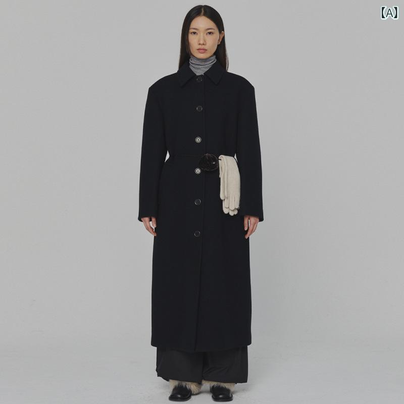 レディース チェスターコート エレガント 女性 大人 上品 現物の amomento 毛は コートの 女性 秋冬型 カップルの 高級 感が。