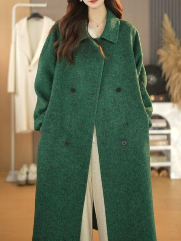 レディース チェスターコート 窈窕たる 成人女性 成年者 窈窕たる 25類概念の 韓国 ゆったり 着 痩せ 羊毛 厚地の外套 ロング 丈の 今めかしいな レディース 厚地の外套 飛び切り 感 あふれる 窈窕たるな 佇まい