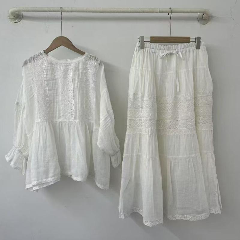 レディース 夏用 半袖 シャツ ゆったり トップス 刺繍 ボヘミアン 風 レトロ スタイル 軽やか 素材 女性 ブラウス 芸術的 柄 日常使いx2