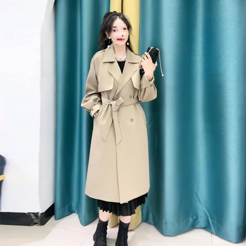 コート レディース トレンチコート 春秋 中長丈 小柄対応 スーツ風 テーラード 洗練 高級感 スタイリッシュ アウター 通勤用 普段使い 軽量 防水加工 ウール混 コットン ブラック グレー ベージュ