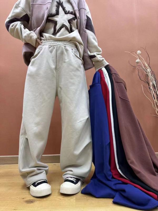 レディース パンツ 冬用 起毛 ストレート ゆったり カジュアル ゴムウエスト プリーツ スリム バナナシルエット 普段使い 暖か 伸縮性 合わせやすい