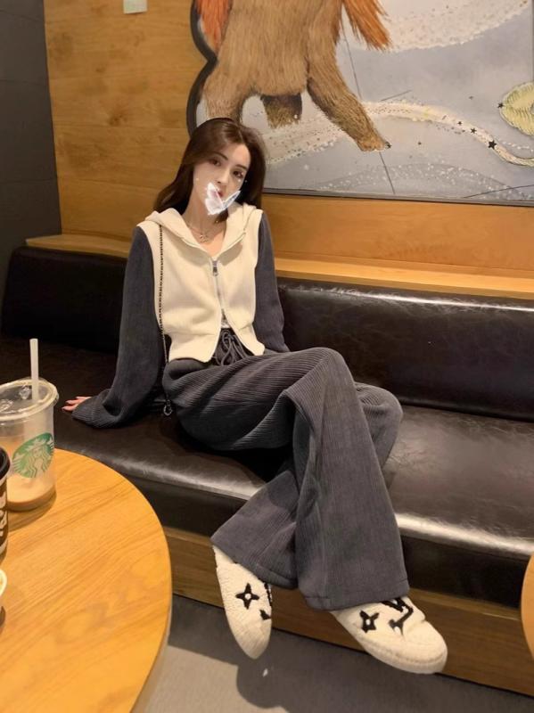 スウェットセット レディース 秋 ゆったり ワイドパンツ カジュアル 2点セット 高級感 ファッション スタイルアップ フィット スポーツウェア 日常使い 軽量 ストレッチ素材