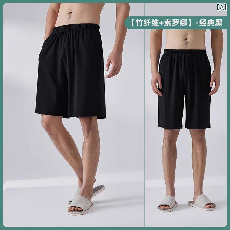 メンズ ハーフパンツ 夏用 竹繊維 ゆったり スポーツ 通気 速乾 フィットネス ランニング 紺色 膝上丈 カジュアル 普段使い 軽量 吸湿 環境素材|バランスケア 店