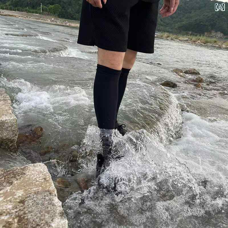雨合羽 ロング 靴下 サイクリング 膝下 アウトドア 運動競技 伸縮性 吸湿速乾 軽さ メンズ レディース