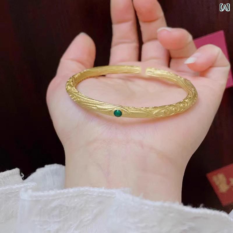 オシャレ バングル ブレスレット ・犠 ? 鬼 子 ブレスレット 銀 9999 千 坤 リングブレスレット 男女兼用 カップル シルバーブレスレット ペア