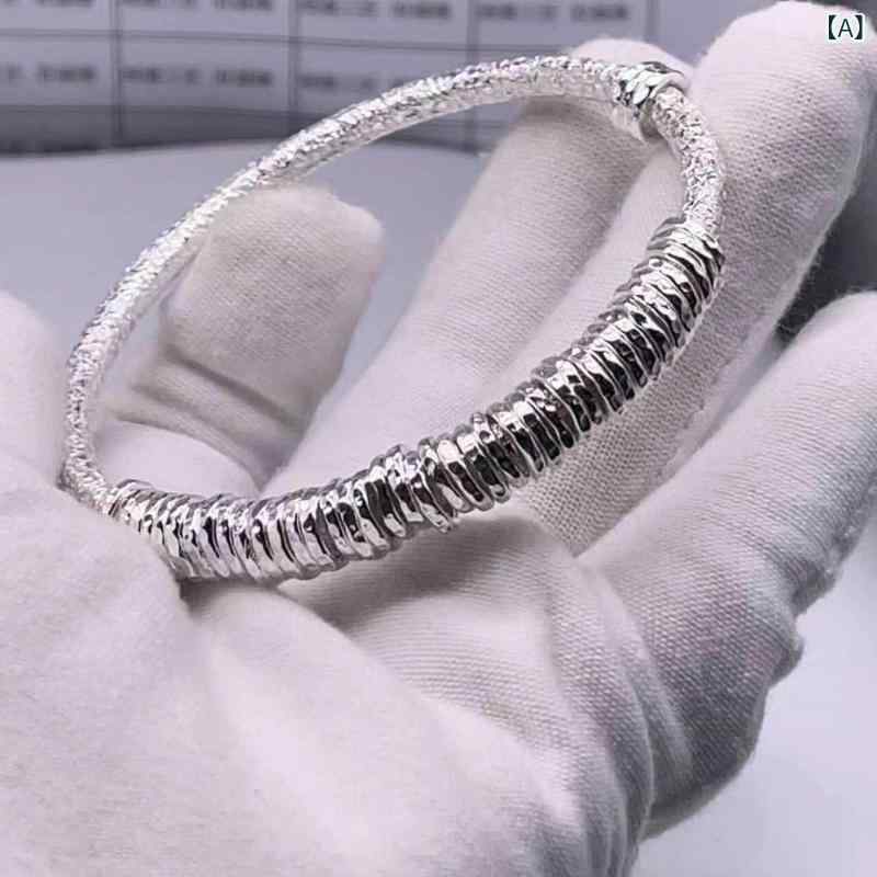 腕輪 バングル オシャレ 銀 999 先だつもの 同盟罷工 輪っかな レトロ 巻き 腕輪 鉄鎚 行動様式 メンズ レディースの