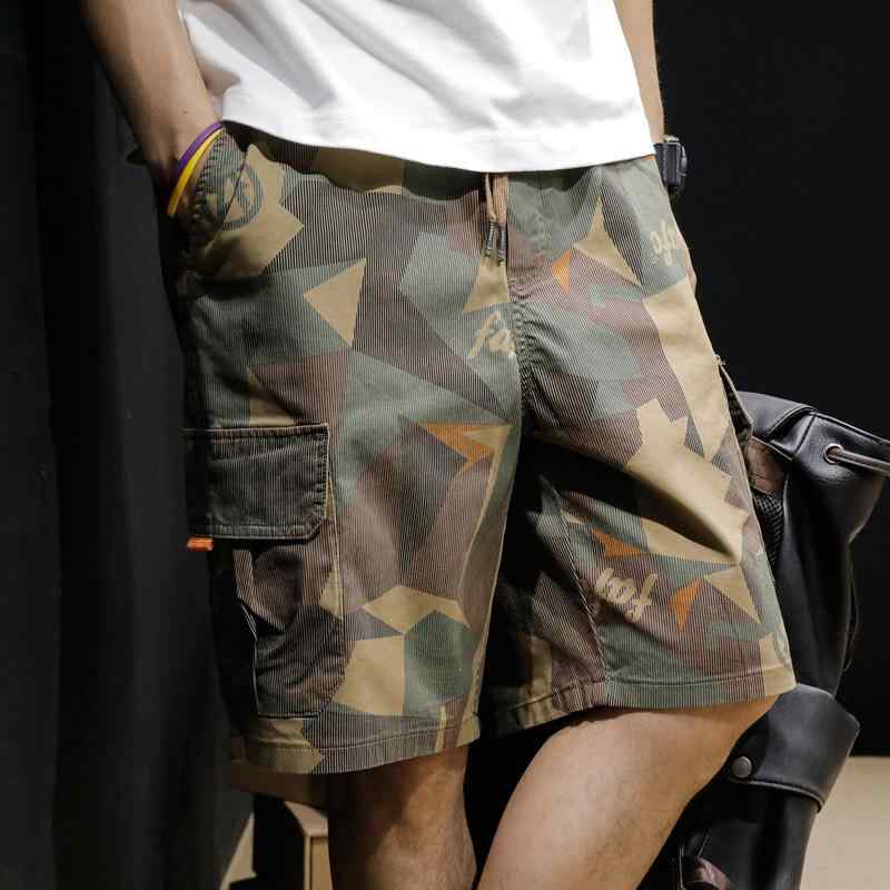 メンズ ショートパンツ 迷彩 ワークスタイル 夏用 薄手 カジュアル フィット ゆったり 大きめ アウトドア 普段使い 膝上丈 ミリタリー コットン混 吸湿速乾 軽量 ベーシック