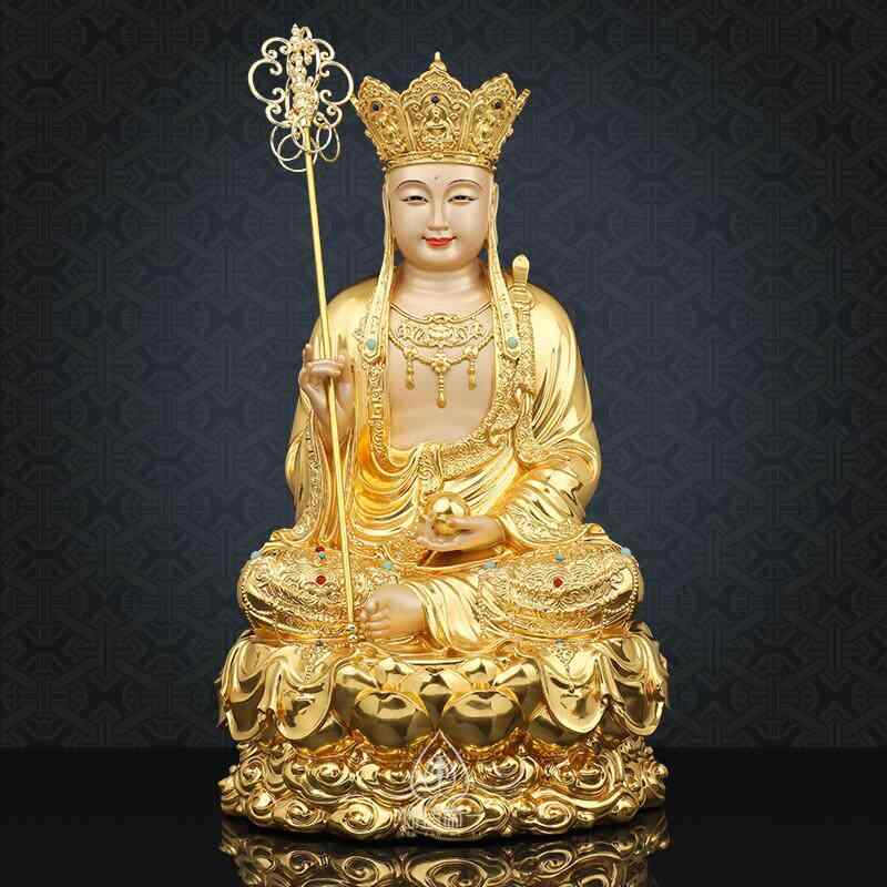 仏像 銅製 観音菩薩 釈迦牟尼 地蔵王菩薩 弥勒菩薩 金メッキ加工 仏壇用 家庭用 インテリア 置物 伝統工芸 宗教工芸 装飾品|バランスケア 店