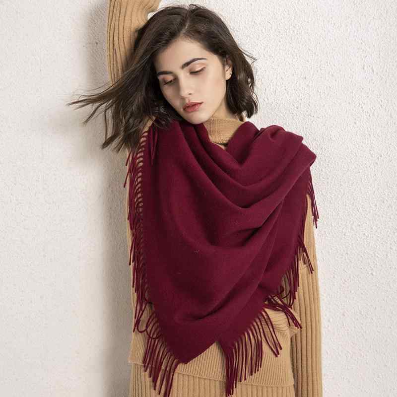 えり巻き 成人女性用 カシミール ロング 朦々たる 生あたたかい 単色 大判 肩かけ 二用 冬 保暖 アウター 巻き方親しさ パステル色の 肌ざわり似つかわしい 通い 普段使い