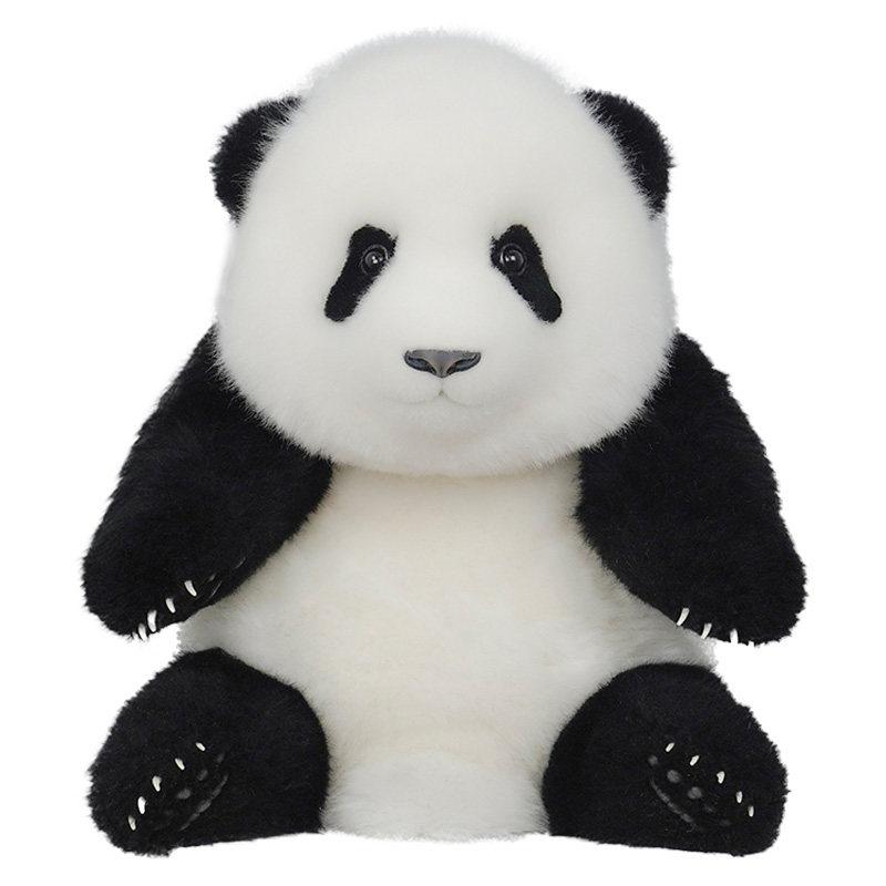 ぬいぐるみ ジャイアントパンダ 実際的 もの言う花 5ヶ月齢 愛くるしげ 大型 絨毛 フェルト プラッシュ ホンブルグ帽手あそび 毛の荒物 図形 室内命のせんたく 小わっぱ用 癒し グッズ