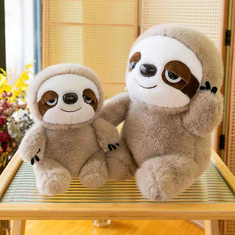 ぬいぐるみ 子供用 ナマケモノ かわいい 動物 毛? 布製 人形 おもちゃ 遊び相手 フィギュア カートゥーン 男の子 女の子 通年使用
