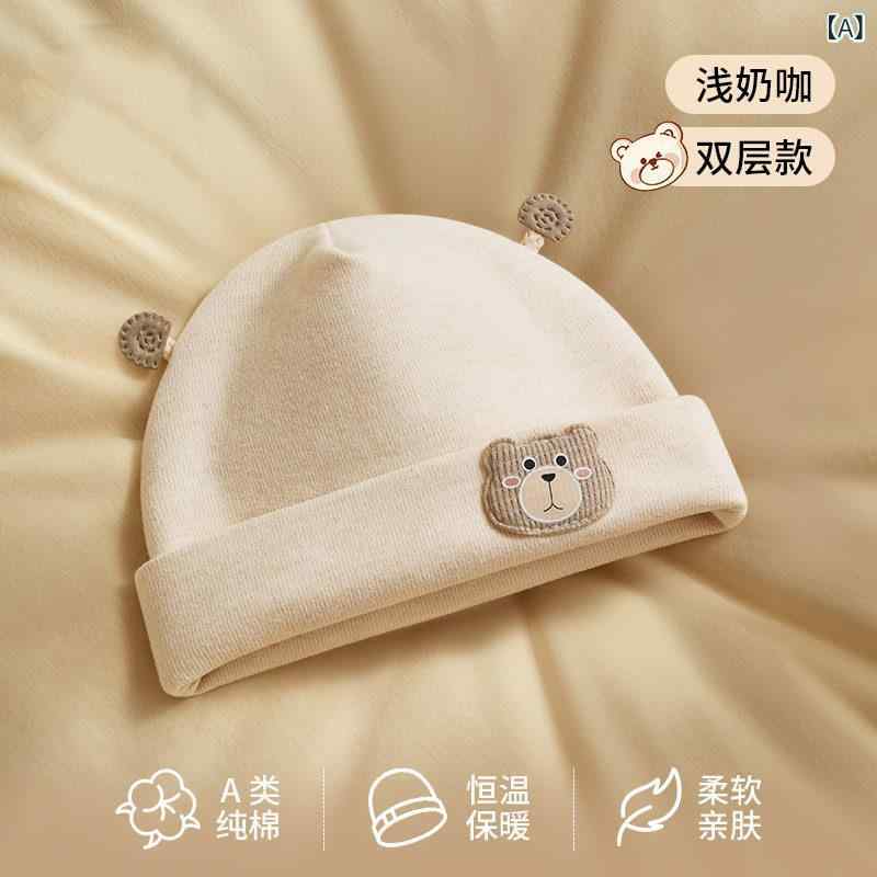 もの言う花かぶり笠 新生児用 受精卵帽 純綿原料品 雁首防御すること ・空門差し固める 好いたらしい 通気性 保温性 パステル色の 伸縮性 四季相応う 日常使い走り
