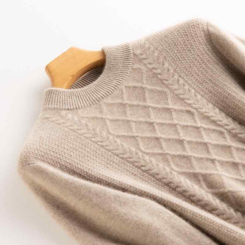 プルオーバー メンズ 秋冬 二分の一ハイネック 朦々たる カシミール 織り込み柄 7針編み 商行為心地よい 編み物 情の籠もった 保温性 御膳上等 もの柔らか 日常使い走り