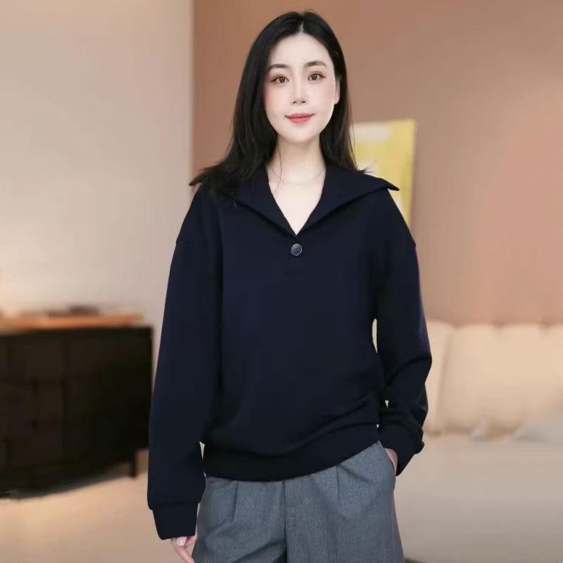 レディース 秋冬 ゆったり カジュアル 長袖 プルオーバー スウェット スタンドカラー スリム コーディネートしやすい デイリー トップス コットン混 暖か 普段使い