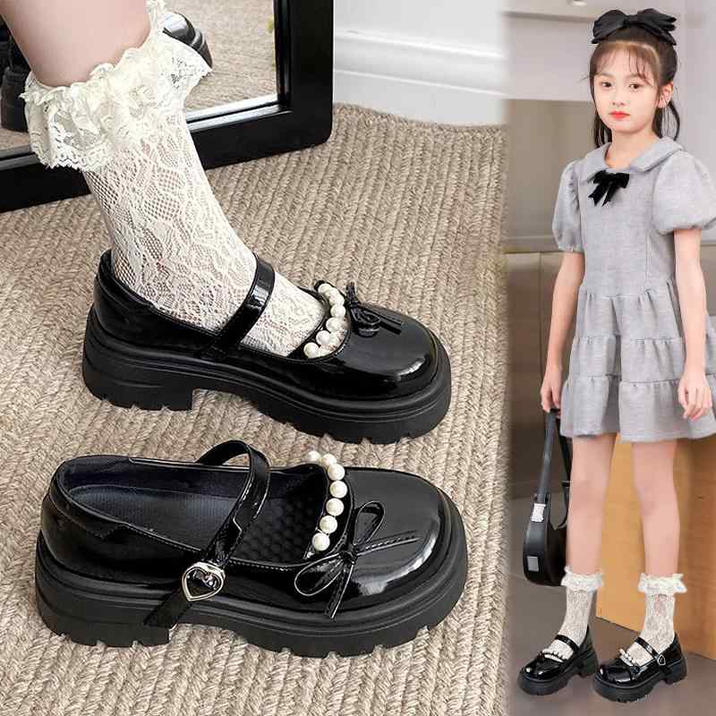 女の子用 キッズシューズ 革 プリンセスシューズ イギリス風 フラットシューズ ソフトソール パフォーマンスシューズ 春秋 クッション性 軽量 日常使い ガールズ 子供靴 シングル クラシックスタイル 5,402円