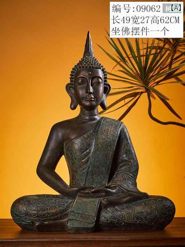 インテリア オブジェ ヴィンテージ タイ 仏像 釈迦 聖者 像 彫刻 中庭の 入り口の 装飾 茶室の 禅 室の 禅の