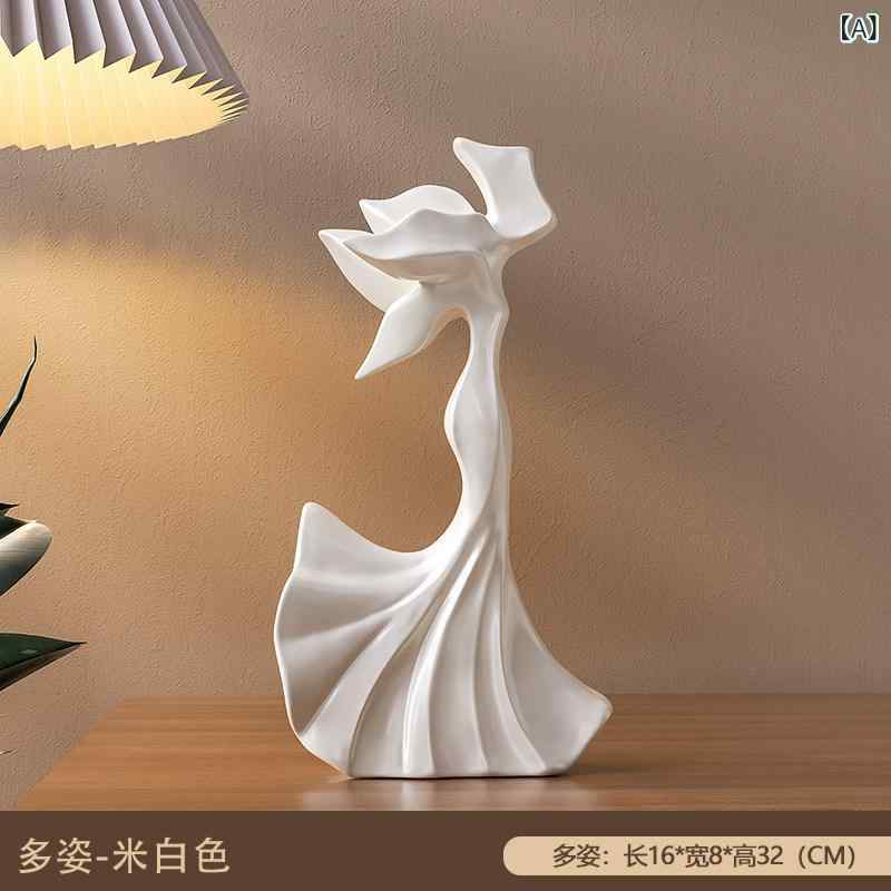 インテリア オブジェ 芸術的な 抽象 人物 彫刻 装飾品 シンプル 軽量 高級 リビング ルーム テレビ ワイン キャビネット ホームデコレーション