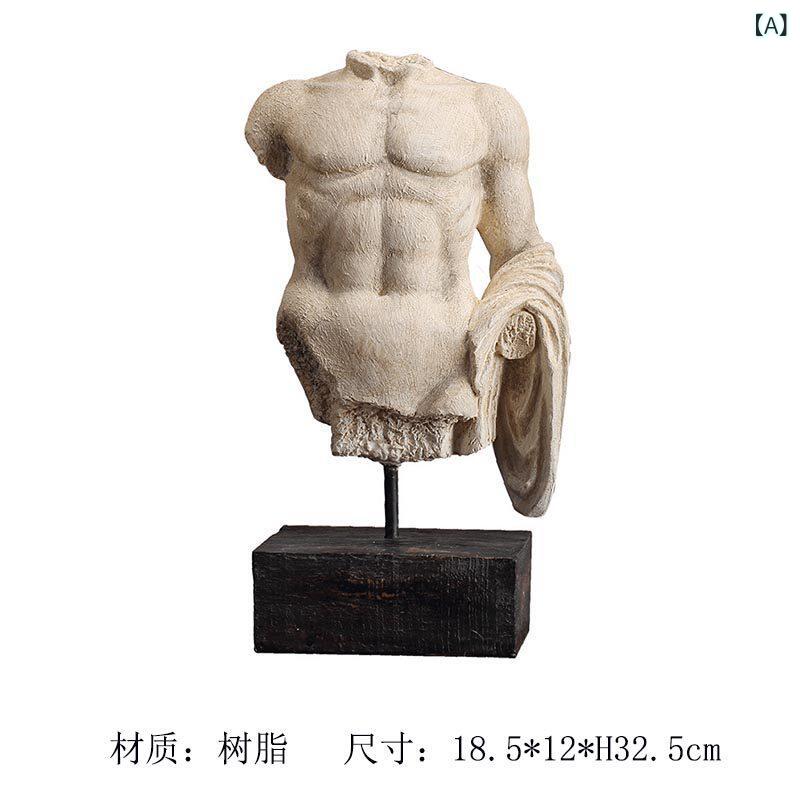 インテリア オブジェ の レトロ ダビデ 像 ヴィーナス 胸像 彫刻 装飾品 ルーム リビング 入り口 馬の 頭の 装飾