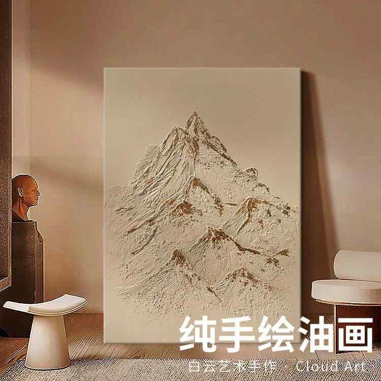 室内装飾 今めかしい  侘び 寂 び 色 雪山 お座敷 ホンブルグ帽 かざり付ける 臥し所 見晴らし 手 描き 油彩 リビング 合切袋 床