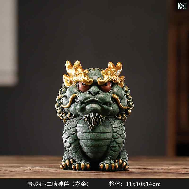 室内装飾 かっこ良い  中国 相図の 好いたらしい 獣 食麺麭 ロン 勉強机 とっ始め 介護ホーム飾り付け かざり付ける品 リビング お座敷 事務所 一財産 合財袋 緑であること 糸 石 その他-インテリア・寝具・収納