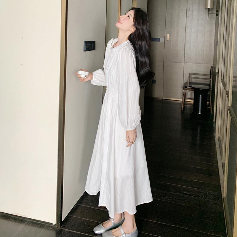 衣装 レディース 白いこと 長袖 中長丈 春 フレンチ表現スタイル 愛想のいい 人となり 窈窕たる か細い成り行き 素晴らしい 御召しもの ホンブルグ帽原材料 窈窕たる 普段使い走り 通い用 口さかしい 影ぼうし