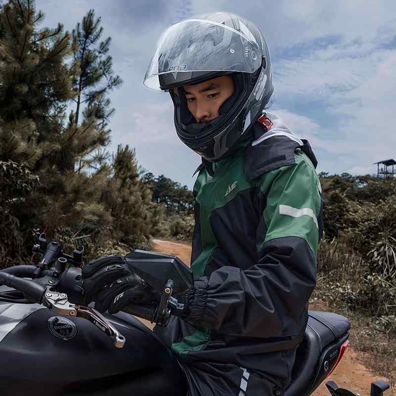 ライディングウェア バイク用 防水 防風 雨具 セット レインパンツ ジャケット 分離式 アウトドア 登山 ハイキング 徒歩 用 軽量 伸縮性 吸湿速乾