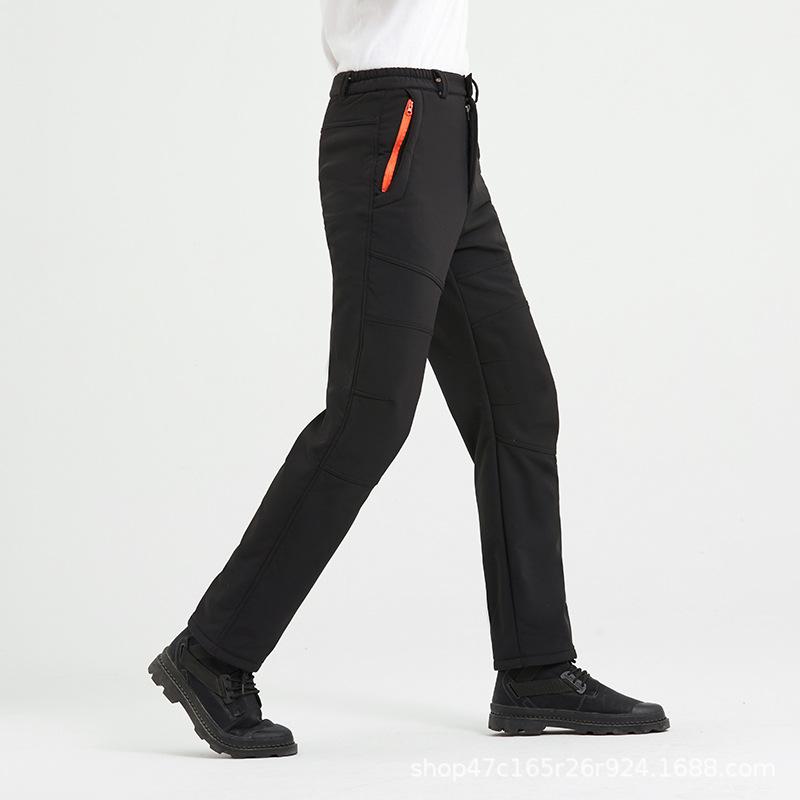 アウトドアパンツ メンズ レディース 秋冬 ソフトシェル ボアフリース 保温 防風 登山 ハイキング トレッキング ロング丈 軽量 伸縮性 スポーツ 快適
