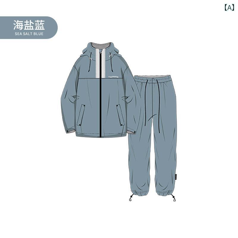 雨具 体制雨合羽 分け隔てる式 レインウェア 書き割り 自動二輪車用 送達 乗馬者 通い アウトドア 耐水 軽さ 伸縮性